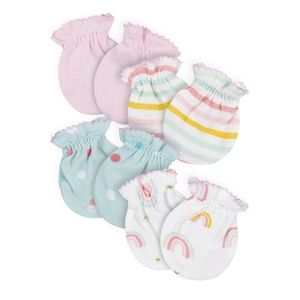 Gerber baby girl no scratch Mittens 4 pack 0-3months